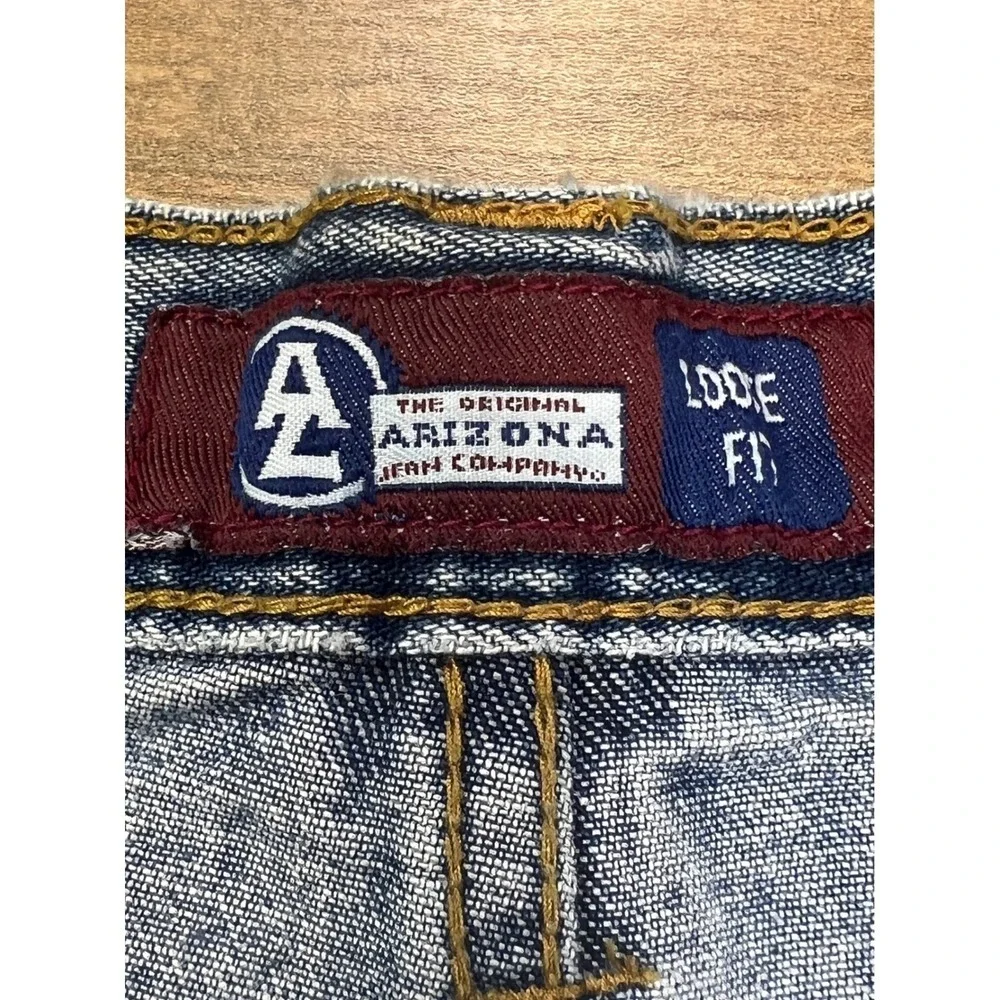 Vintage Arizona Loose Fit Carpenter Jeans Light Wash Denim Men 46x37‎ Y2K